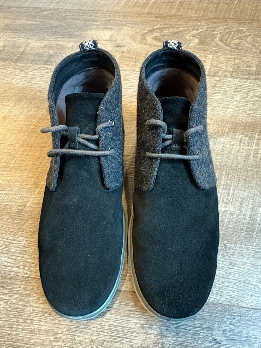 UGG Freamon Wool & Suede Chukka Boots Men's 10 Black & Gray